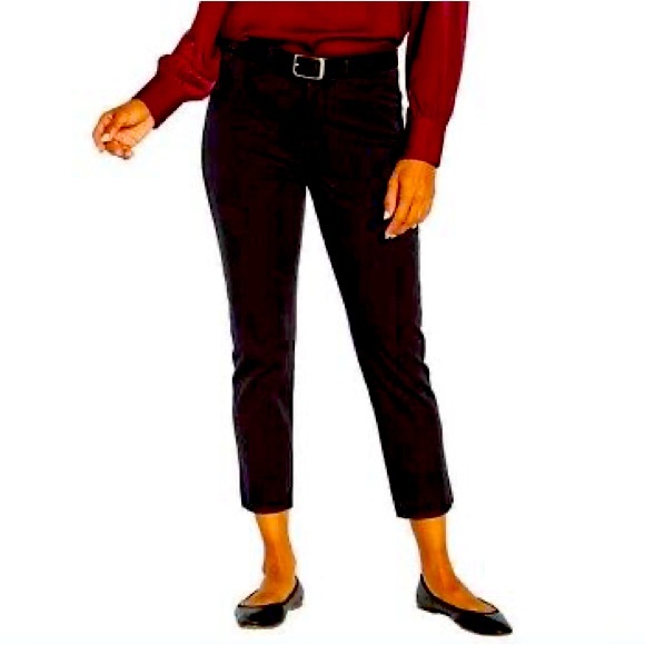 Banana Republic Slim Straight Cropped Pant - Black - 16 - Picture 1 of 8